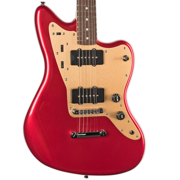 SQUIER DELUXE JAZZMASTER CANDY APPLE RED STOPTAIL