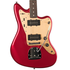 SQUIER DELUXE JAZZMASTER CANDY APPLE RED WITH TREMOLO