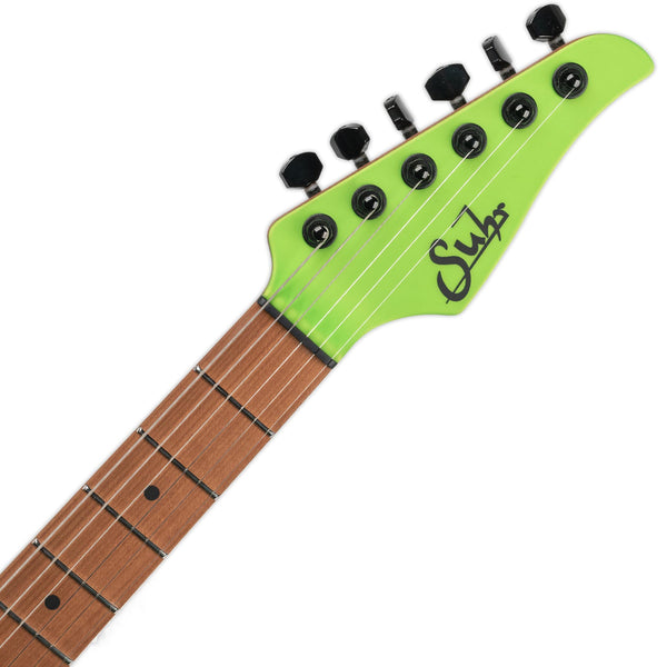 USED SUHR CUSTOM CLASSIC T- LIME FREEZE, SWAMP ASH, ROASTED MAPLE NECK