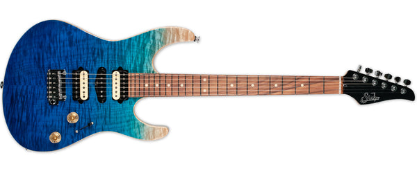 SUHR MODERN PLUS CURLY AQUA BLUE GRADIENT NAMM LIMITED EDITION