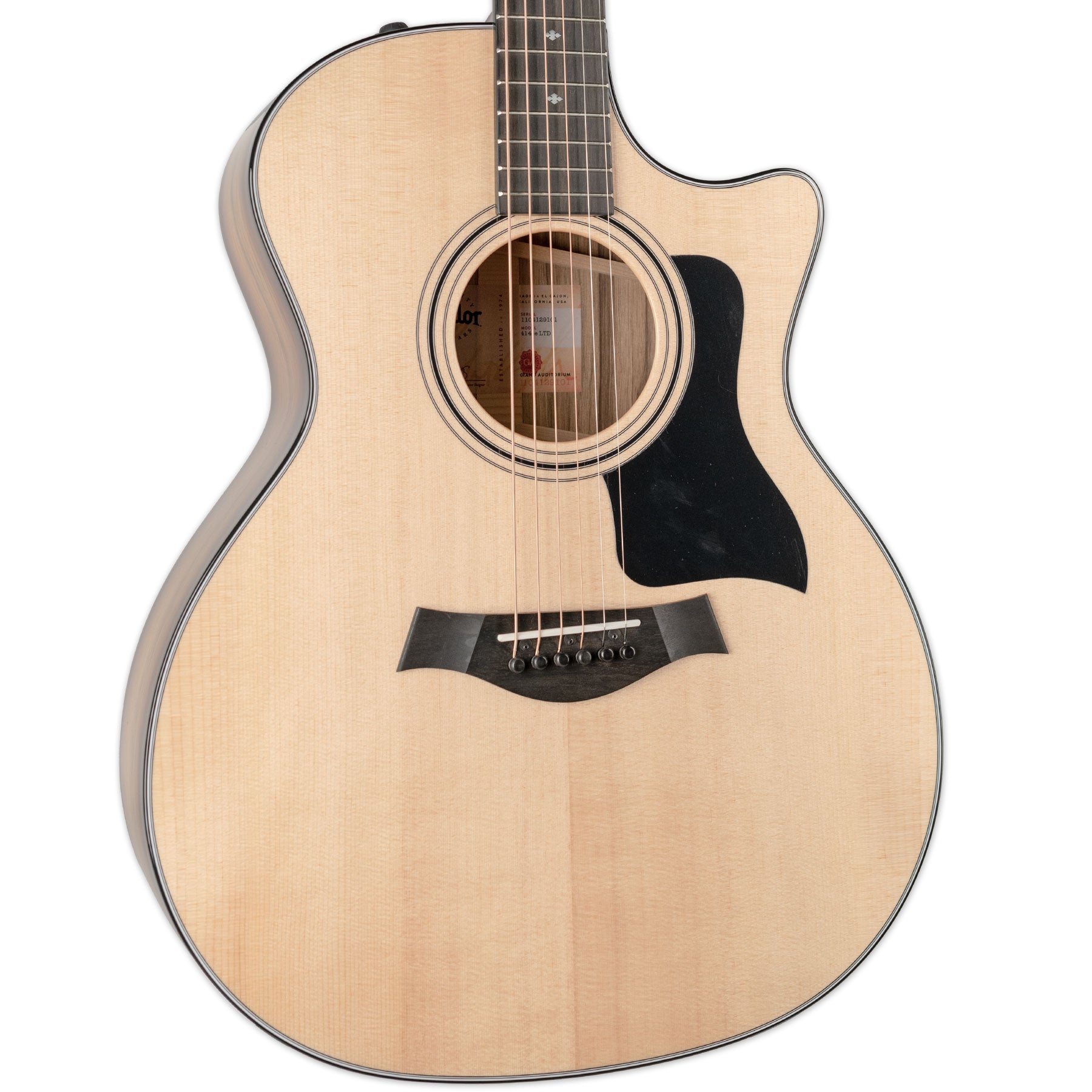 TAYLOR 414CE LTD ACOUSTIC ELECTRIC BLACK LIMBA BACK AND SIDES SHADED EDGE BURST