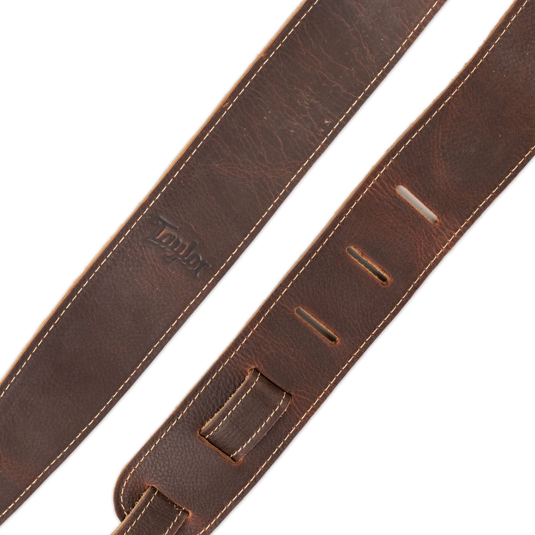 TAYLOR 4101-25 2.5” BROWN LEATHER/SUEDE BACK GUITAR STRAP