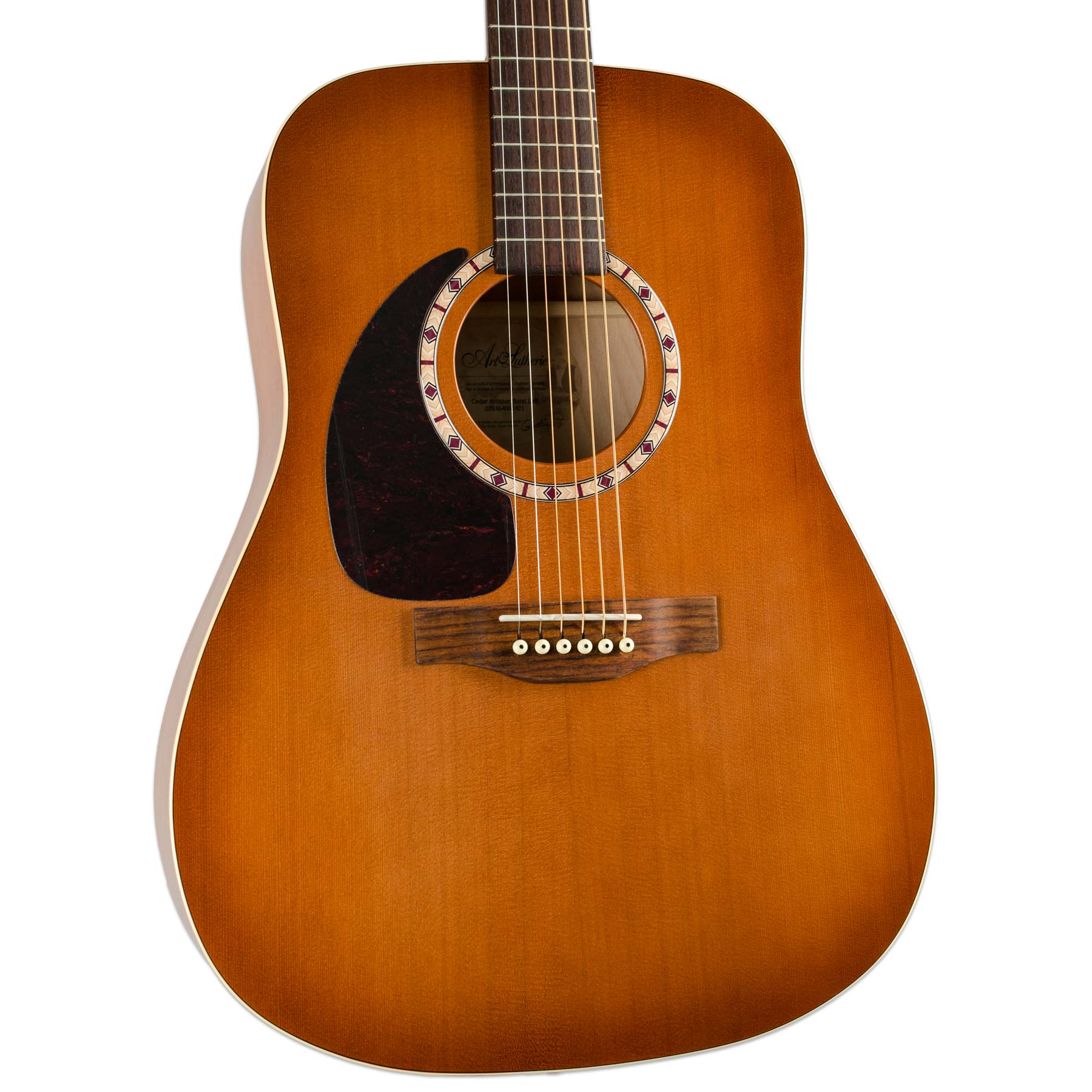 ART & LUTHERIE CEDAR ANTIQUE BURST LEFT | Stang Guitars