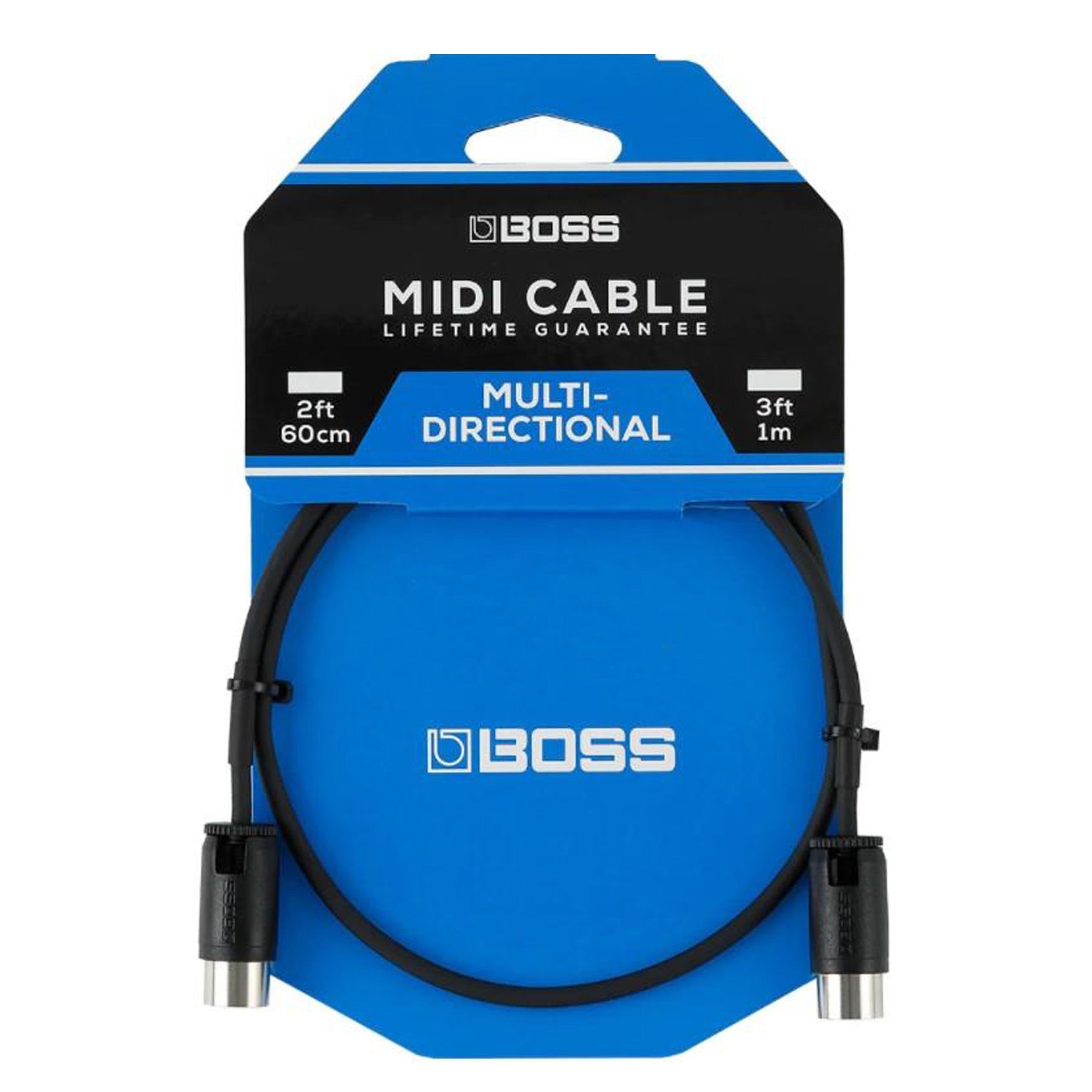 BOSS BMIDI-PB2 2' MULTI DIRECTIONAL MIDI CABLE