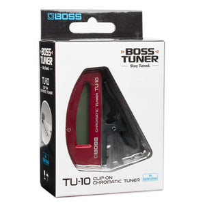 BOSS TU-10 CLIP-ON CHROMATIC TUNER BLACK