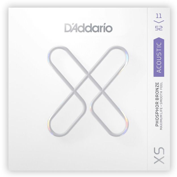 D'ADDARIO XSAPB1152 XS PHOSPHOR BRONZE ACOUSTIC STRINGS CUSTOM LIGHT - 11-52