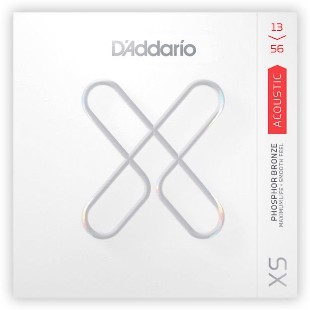 D'ADDARIO XSAPB1356 XS PHOSPHOR BRONZE ACOUSTIC STRINGS MEDIUM - 13-56