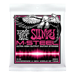 ERNIE BALL SUPER SLINKY M-STEEL GUITAR STRINGS 09-42