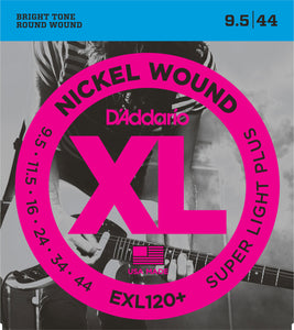 D'ADDARIO EXL120+ NICKEL WOUND ELECTRIC GUITAR STRINGS 9.5-44