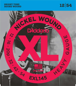 D'ADDARIO NICKEL WOUND ELECTRIC GUITAR STRINGS HEAVY 12-54