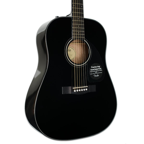 FENDER CD-60 BLACK WITH CASE