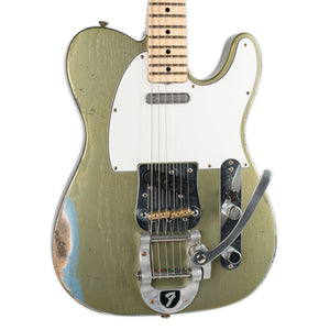 FENDER CUSTOM SHOP 69 TELECASTER RELIC WITH BIGSBY MASTERBUILT BY CARLOS LOPEZ GREEN TINTED IBM