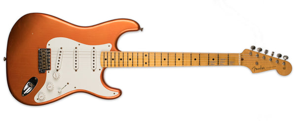 FENDER CUSTOM SHOP 2017 NAMM LTD 1955 STRATOCASTER JOURNEYMAN RELIC FADED CANDY TANGERINE