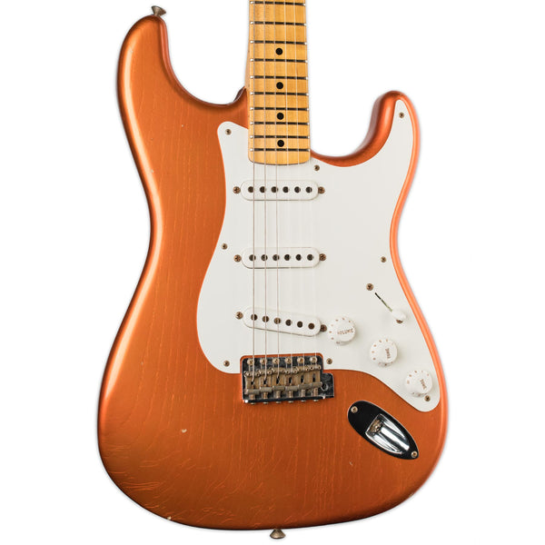 FENDER CUSTOM SHOP 2017 NAMM LTD 1955 STRATOCASTER JOURNEYMAN RELIC FADED CANDY TANGERINE