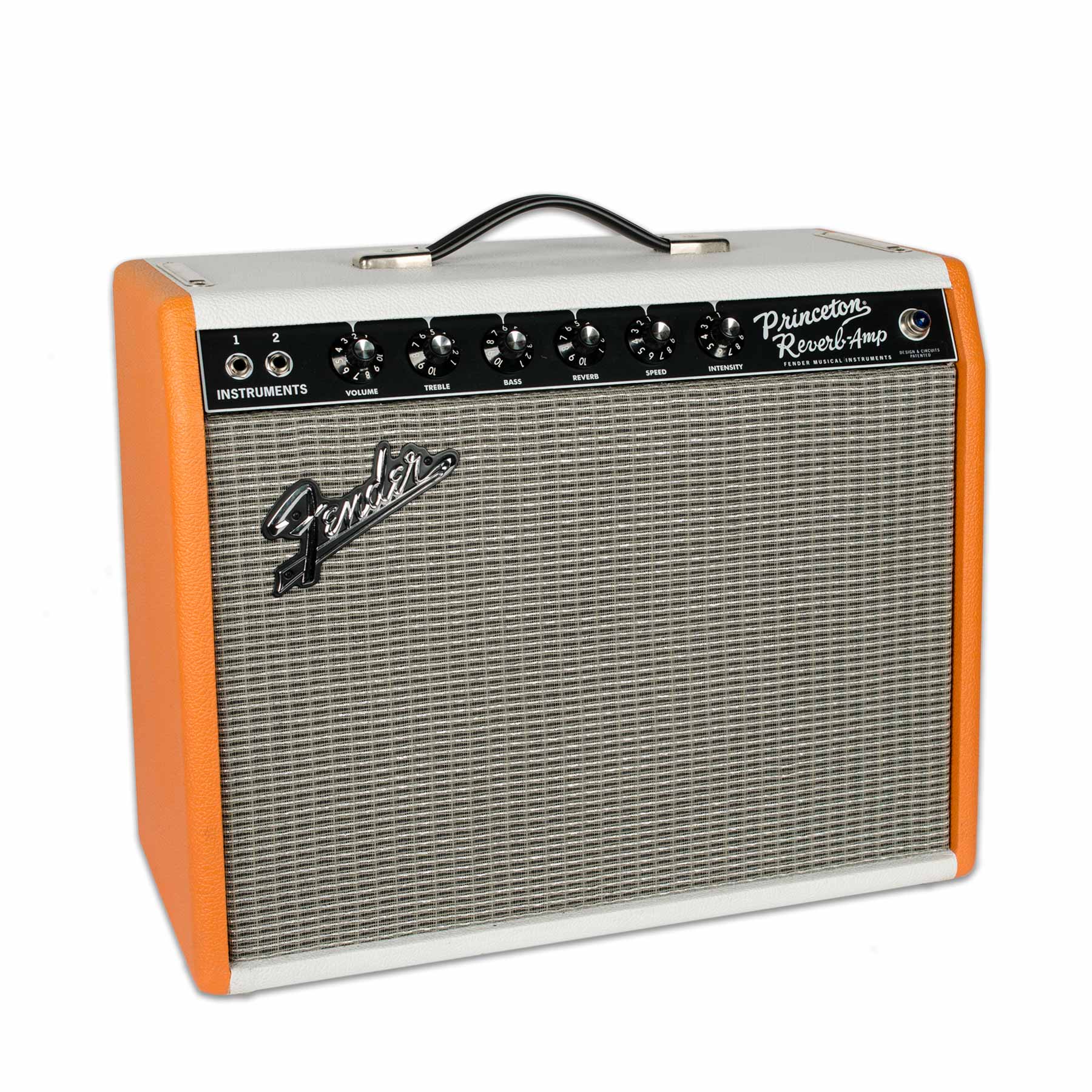 FENDER '65 PRINCETON ORANGE/WHITE ELECTRIC AMPLIFIER