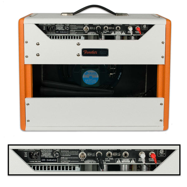 FENDER '65 PRINCETON ORANGE/WHITE ELECTRIC AMPLIFIER