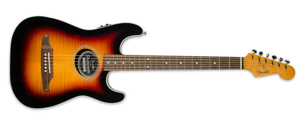 FENDER STRATACOUSTIC PREMIER FLAME MAPLE 3 TONE SUNBURST