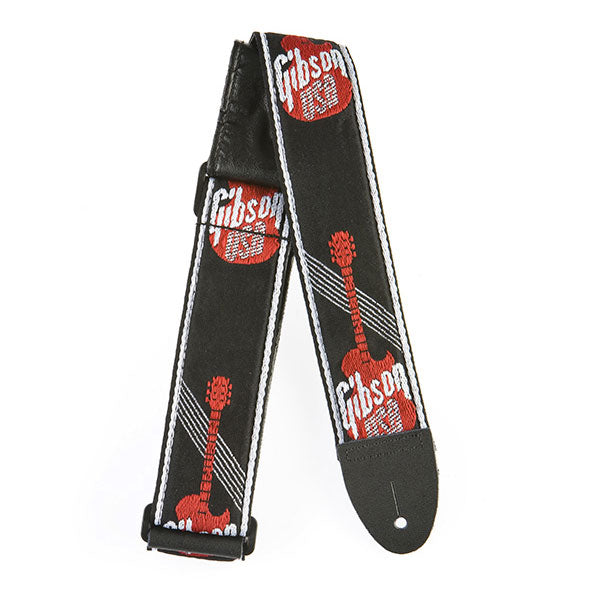 GIBSON GUITAR STRAP RED LES PAUL