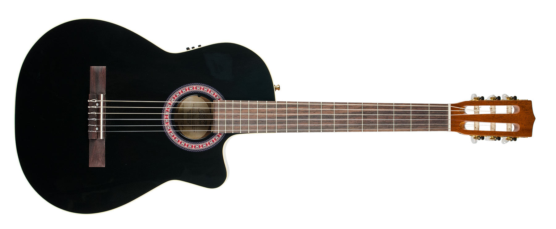 LA PATRIE HYBRID CUTAWAY BLACK QII WITH TRIC CASE | Stang Guitars