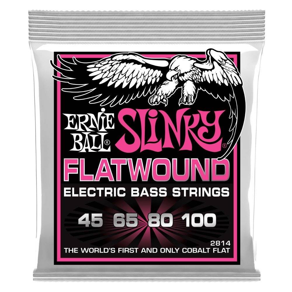 ERNIE BALL SUPER SLINKY COBALT FLATWOUND 45-100