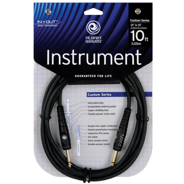 PLANET WAVES CUSTOM 10' INSTRUMENT CABLE