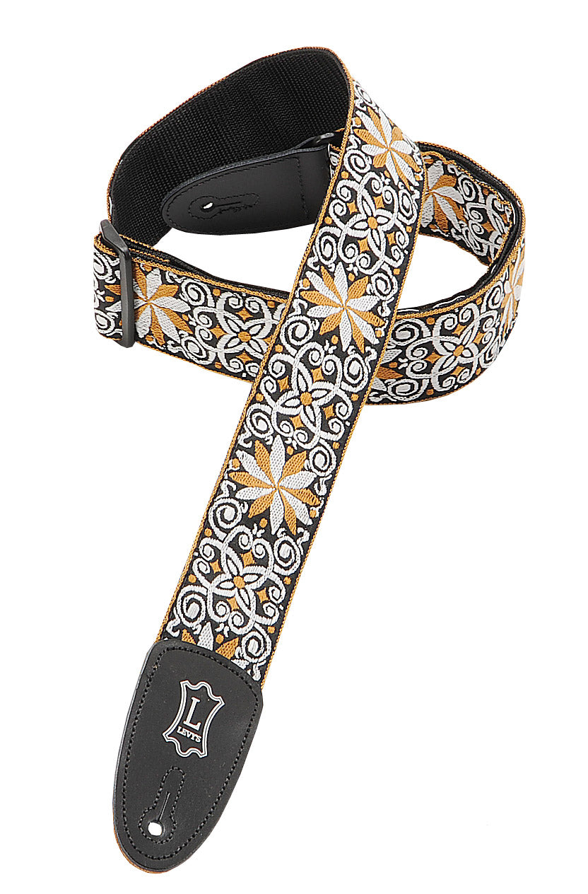 LEVY'S M8HT-13 2" 60S HOOTENANNY JACQUARD WEAVE GUITAR STRAP