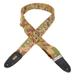 LEVY'S 2" TEAR-WEAR COTTON STRAP WITH BRASS EYELETS - CAMO