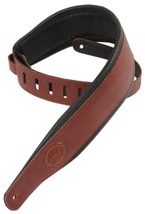 LEVY'S MSS2-BRG 2 1/2" SIGNATURE GARMENT LEATHER STRAP - BURGUNDY