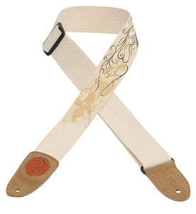 LEVY'S 2" COTTON GUITAR STRAP WITH URBAN DESIGN - STYLE 002