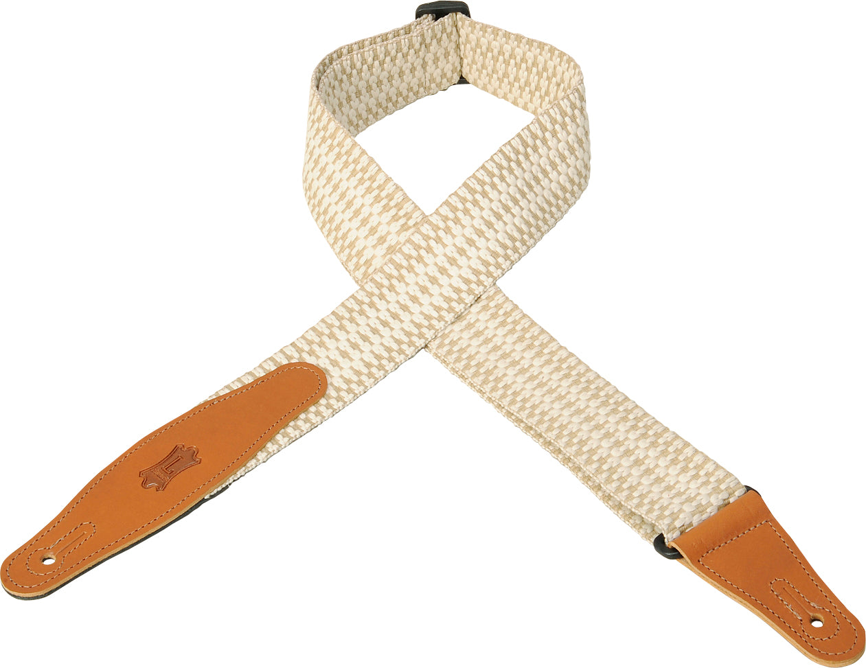 LEVY'S 2" WOVEN GUITAR STRAP- NATURAL