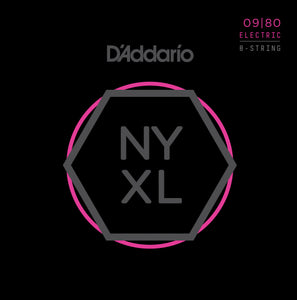 D'ADDARIO NYXL SUPER LIGHT 8-STRING SET 09-80