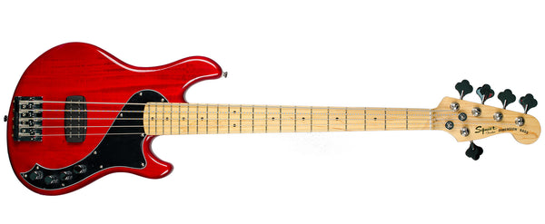 SQUIER DELUXE DIMENSION V CRIMSON RED TRANSPARENT