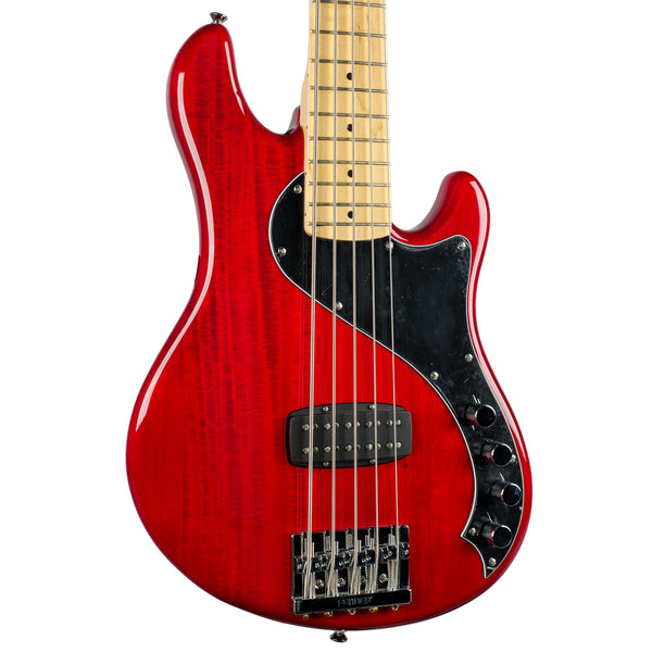 SQUIER DELUXE DIMENSION V CRIMSON RED TRANSPARENT