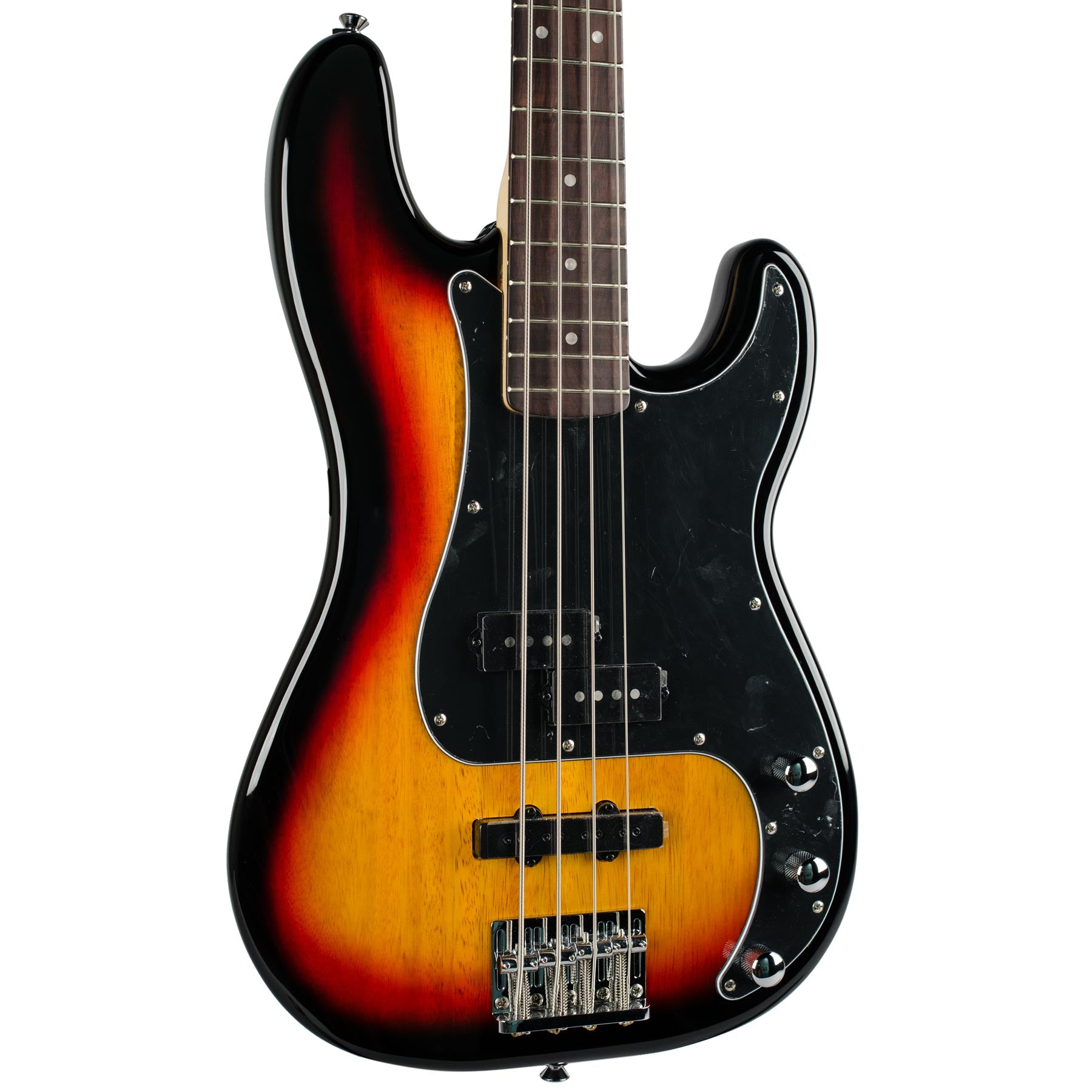 SQUIER VINTAGE MODIFIED P BASS PJ 3 TONE SUNBURST